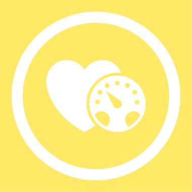 Tansiyon ölçer yuvarlak vektör simgesi