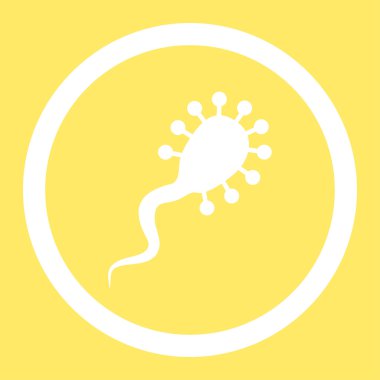 Kan emici yuvarlak vektör simgesi