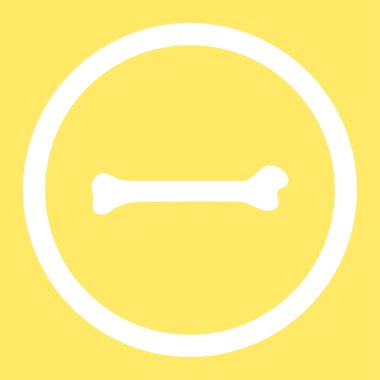 Kemik yuvarlak vektör simgesi