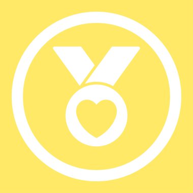 Sadaka madalya yuvarlak vektör simgesi