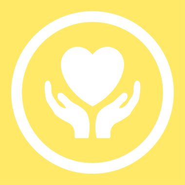 Sadaka yuvarlak vektör simgesi