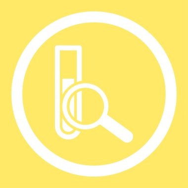 Kimyasal Test yuvarlak vektör simgesi