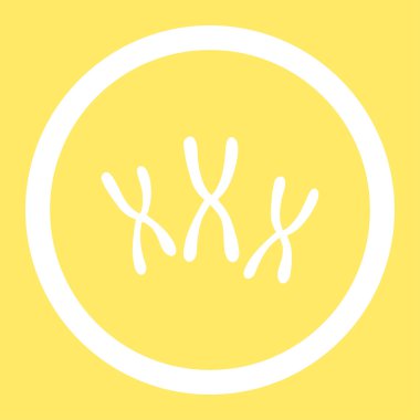 Kromozomlar yuvarlak vektör simgesi