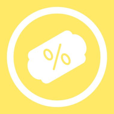 Etiket yuvarlak vektör simge indirim