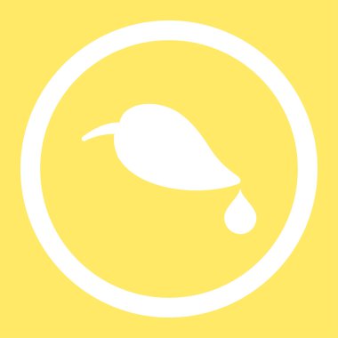 Ekoloji yuvarlak vektör simgesi