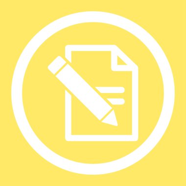 Kayıtları yuvarlak vektör simge Düzenle