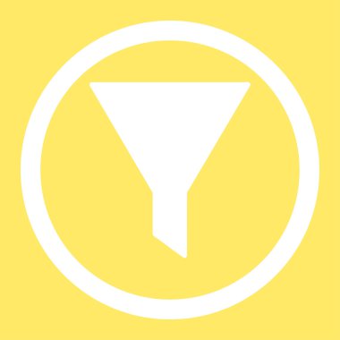 Filtre yuvarlak vektör simgesi