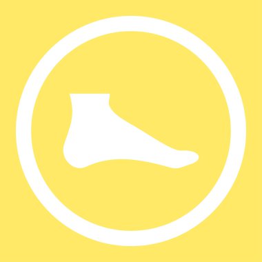 Ayak yuvarlak vektör simgesi