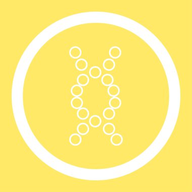 Genom yuvarlak vektör simgesi