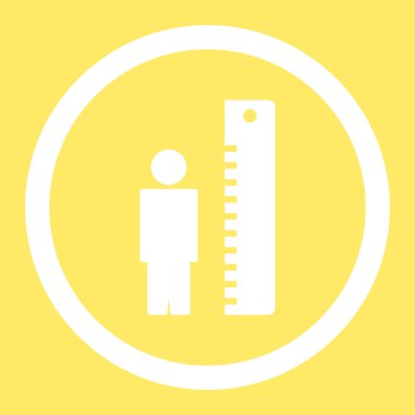 Yükseklik ölçer yuvarlak vektör simgesi