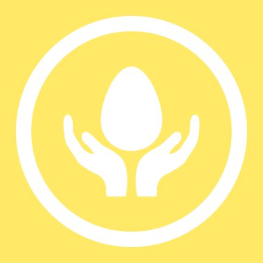 Kuluçka makinesi yuvarlak vektör simgesi