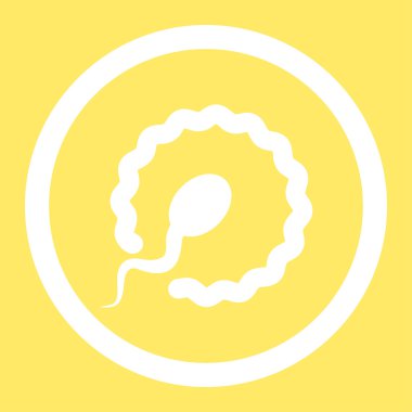 Döllenme yuvarlak vektör simgesi