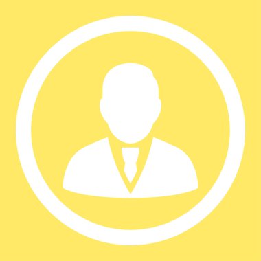 Yöneticisi yuvarlak vektör simgesi