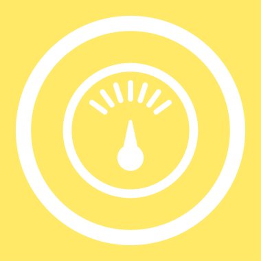 Ölçer yuvarlak vektör simgesi