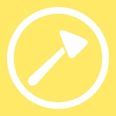 Nörolog çekiç yuvarlak vektör simgesi