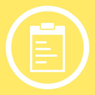 Pad metin yuvarlak vektör simgesi