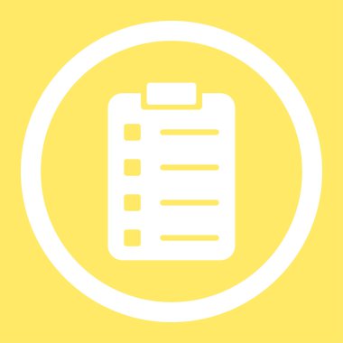 Pad Form yuvarlak vektör simgesi