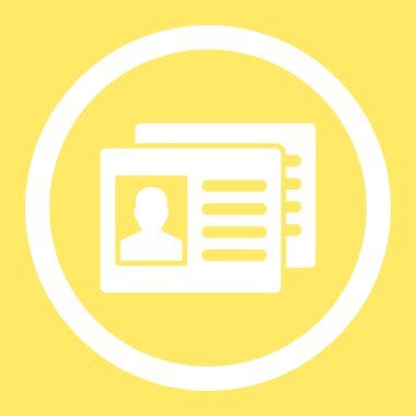 Hasta hesapları yuvarlak vektör simgesi