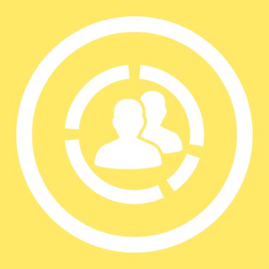 Hasta diyagramı yuvarlak vektör simgesi