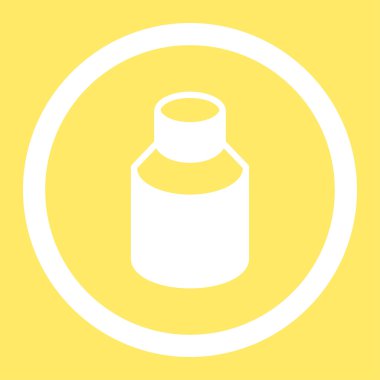 Phial yuvarlak vektör simgesi