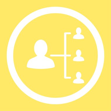 Hasta ilişkileri yuvarlak vektör simgesi