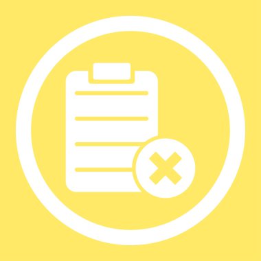 Form yuvarlak vektör simge reddetmek