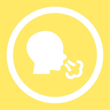 Yuvarlak vektör simge hapşırma