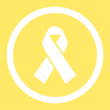 Vektör simge dayanışma şerit yuvarlak