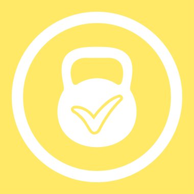 Geçerli yığın vektör simge yuvarlak