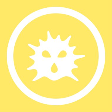 Virüs yapısı yuvarlak vektör simgesi