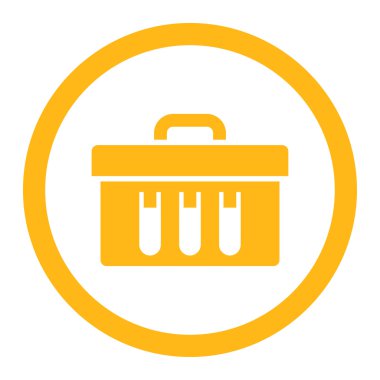 Analiz yuvarlak vektör simgesi