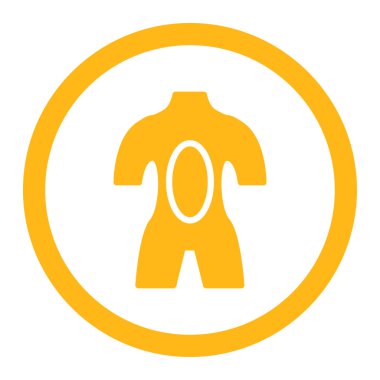 Anatomi yuvarlak vektör simgesi