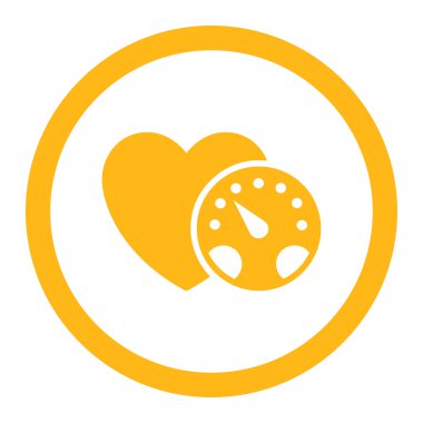 Tansiyon ölçer yuvarlak vektör simgesi