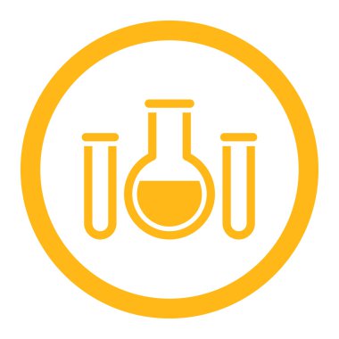 Kimyasal damarları yuvarlak vektör simgesi