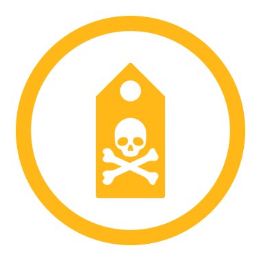 Ölüm işareti vektör simge yuvarlak