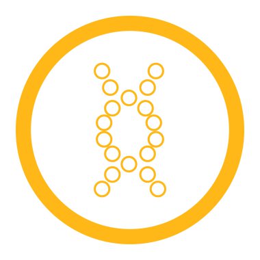 Genom yuvarlak vektör simgesi