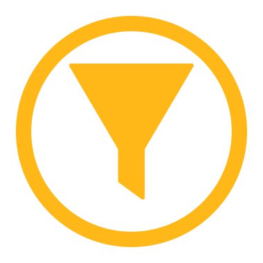 Filtre yuvarlak vektör simgesi