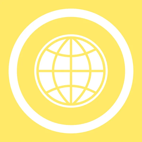 Globe Rotunjit Vector Icon — Vector de stoc