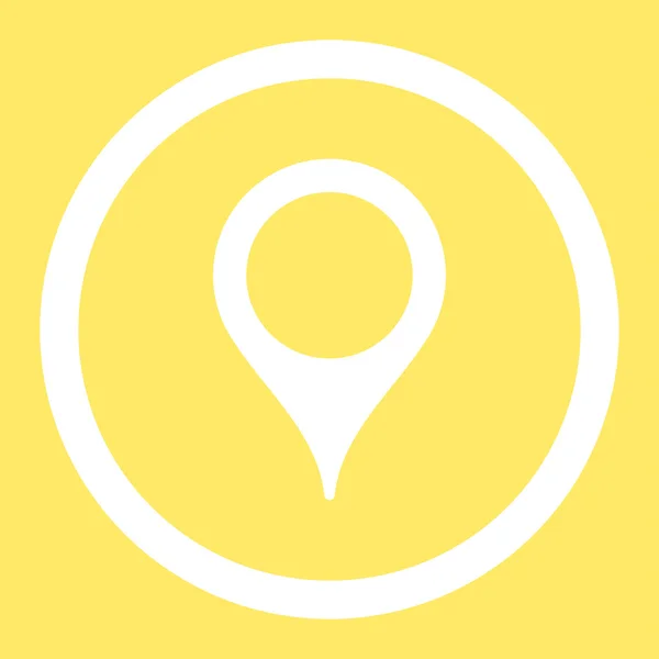 Mapa Marcador Rounded Vector Icon —  Vetores de Stock