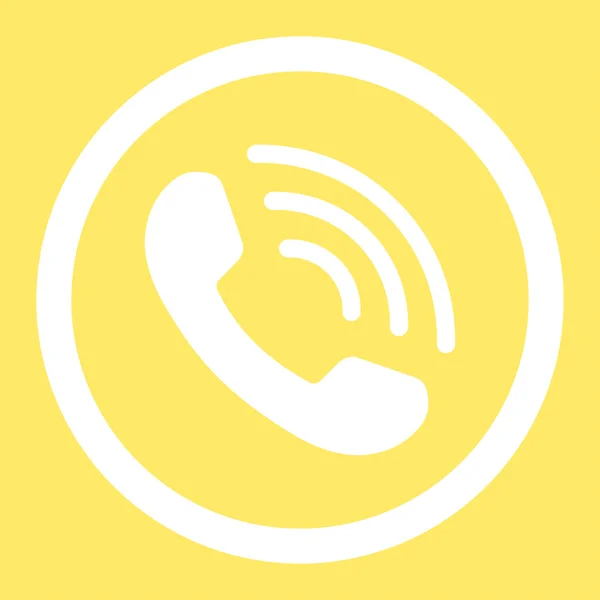 Telefon wektor zaokrąglona ikona — Wektor stockowy