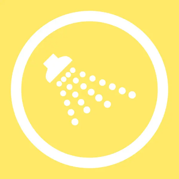 Shower Rounded Vector Icon — Stockvector