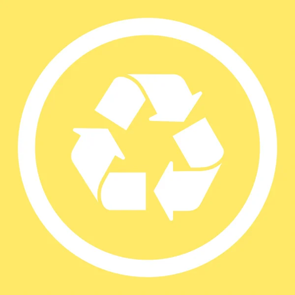 Reciclar Icono Vector Redondeado — Vector de stock