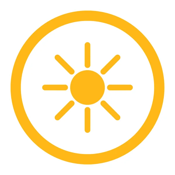Brightness Rounded Vector Icon — Stock Vector