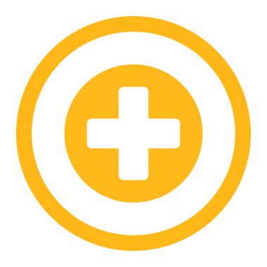 Tıp yuvarlak vektör simgesi