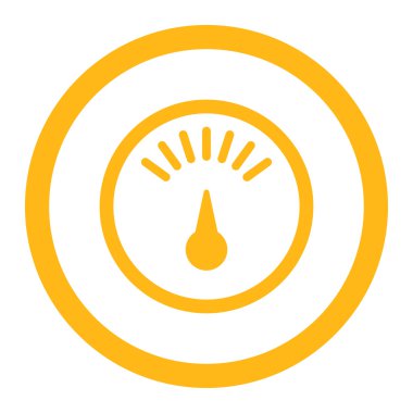 Ölçer yuvarlak vektör simgesi