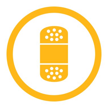 Yuvarlak vektör simge alçı