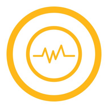 Nabız yuvarlak vektör simge izleme