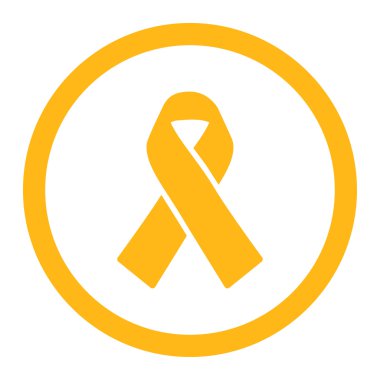 Vektör simge dayanışma şerit yuvarlak