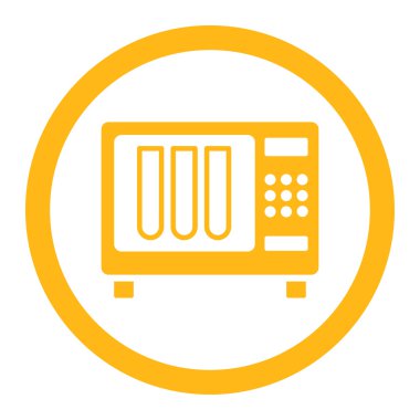 Sterilizatör yuvarlak vektör simgesi