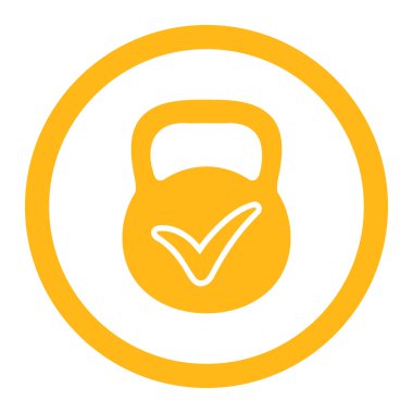 Geçerli yığın vektör simge yuvarlak